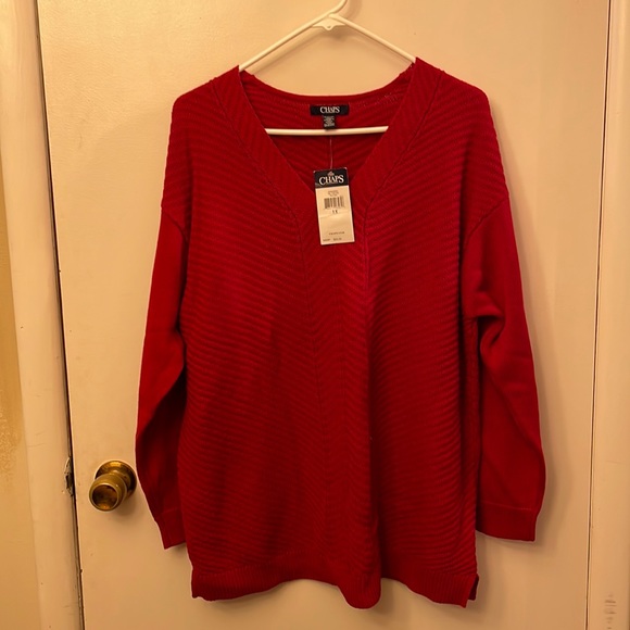 Chaps Sweaters Chaps Womens Sweater Red X Nwt Poshmark